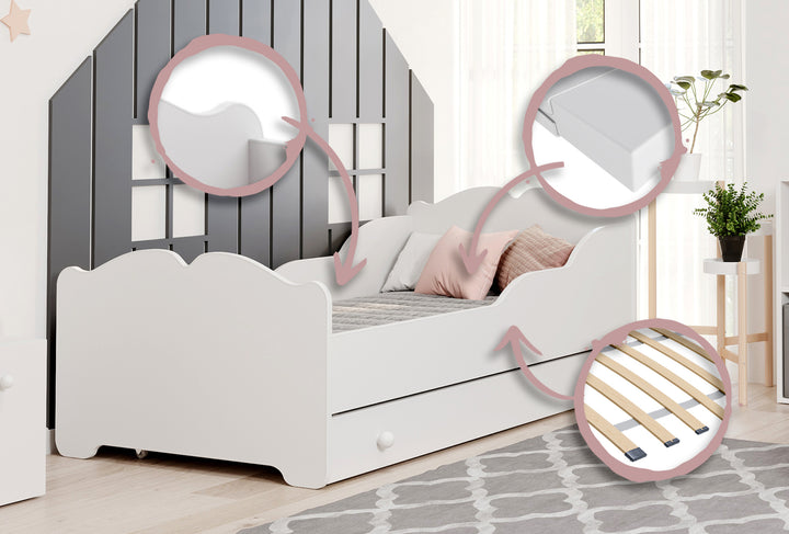 ANNA børneseng med skuffe 140x70