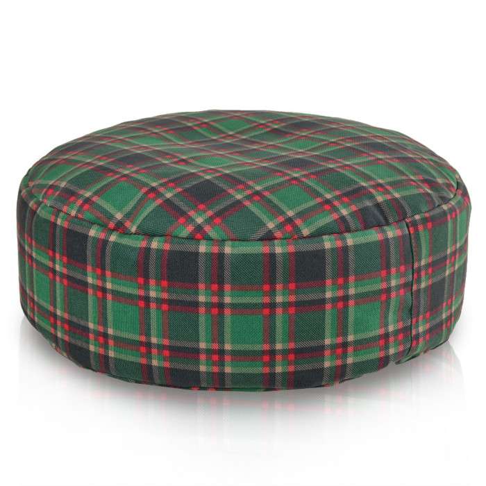 Round Footstool Pouffe - Premium Printed Fabric