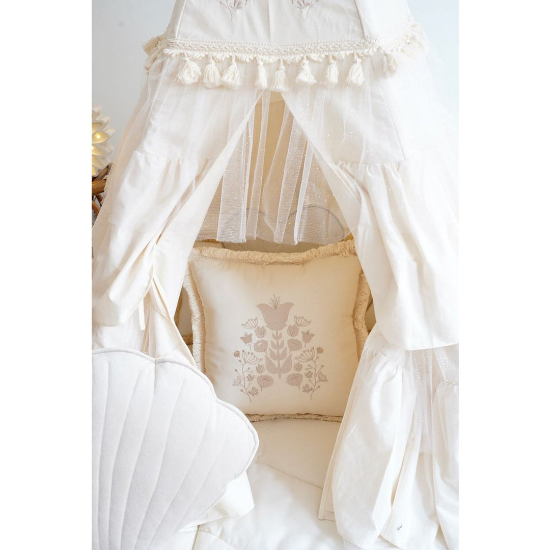 "Boho" pude med broderi