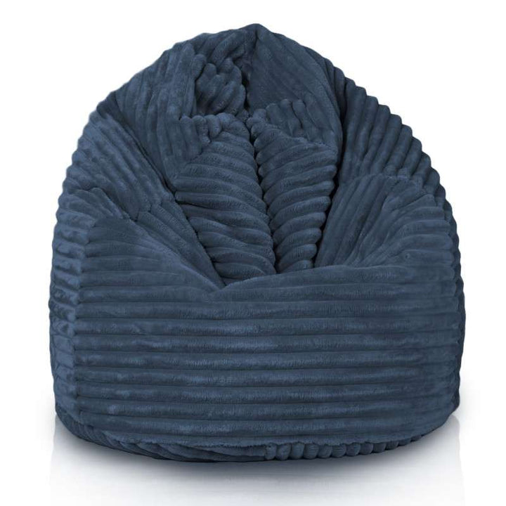 Kids Bean Bag Chair L - Jumbo Corduroy Royal