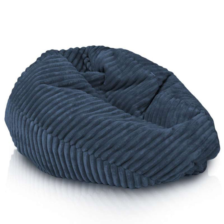 Kids Bean Bag Chair L - Jumbo Corduroy Royal