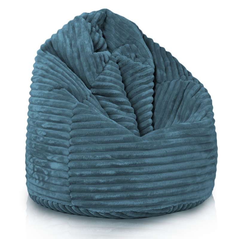 Kids Bean Bag Chair L - Jumbo Corduroy Royal