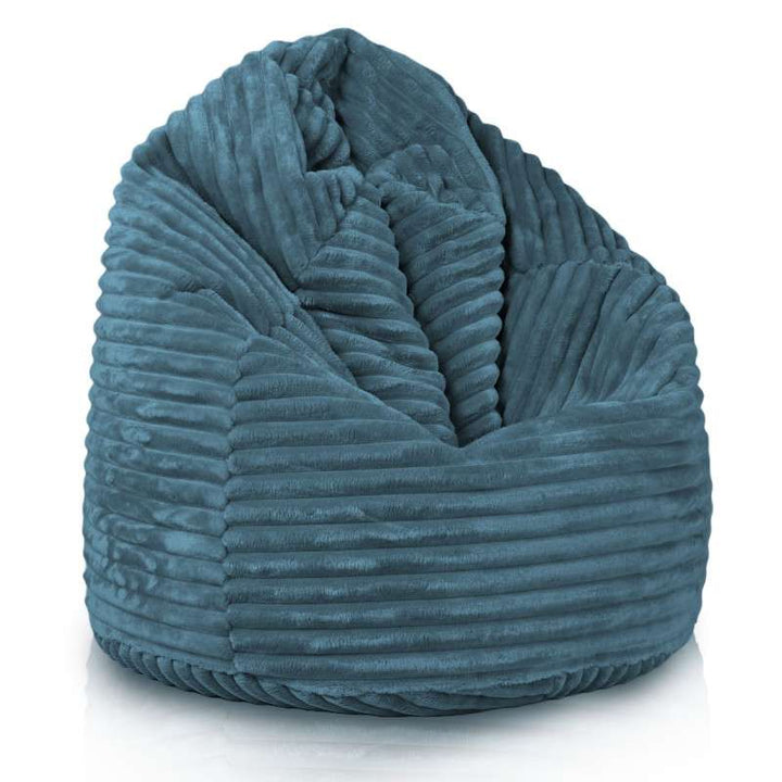 Kids Bean Bag Chair L - Jumbo Corduroy Royal