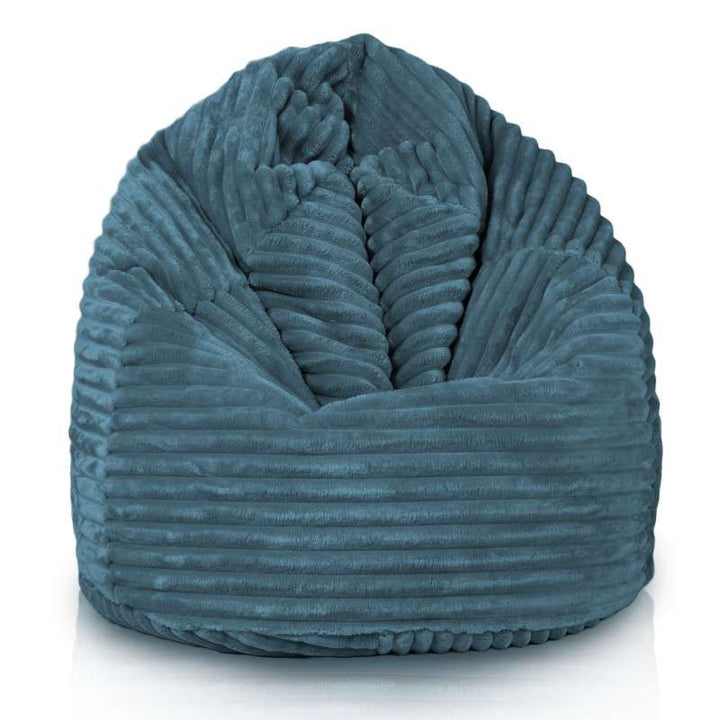 Kids Bean Bag Chair L - Jumbo Corduroy Royal