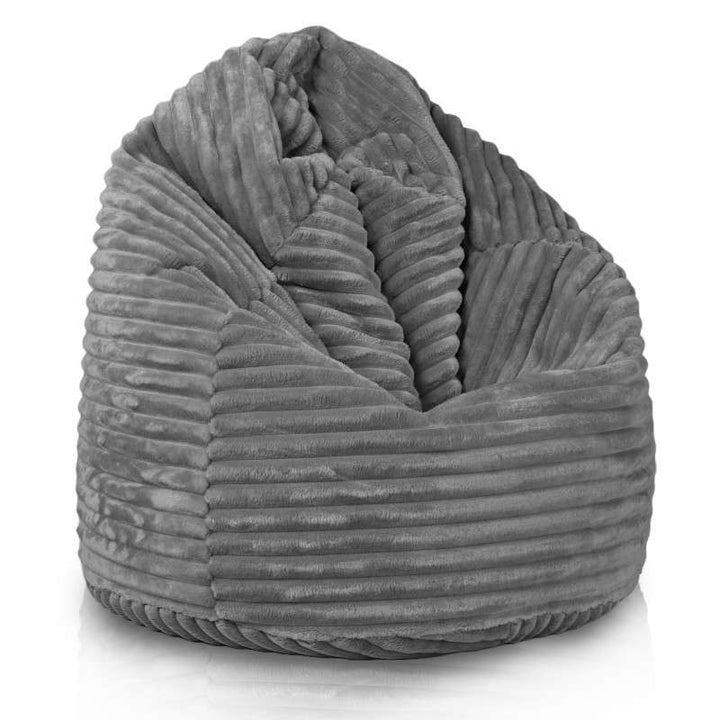Kids Bean Bag Chair L - Jumbo Corduroy Royal
