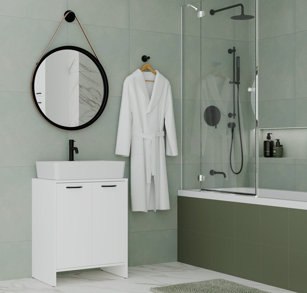 Underskab til vask, Bredde: 60 cm Højde: 74 cm Dybde: 40 cm, hvid