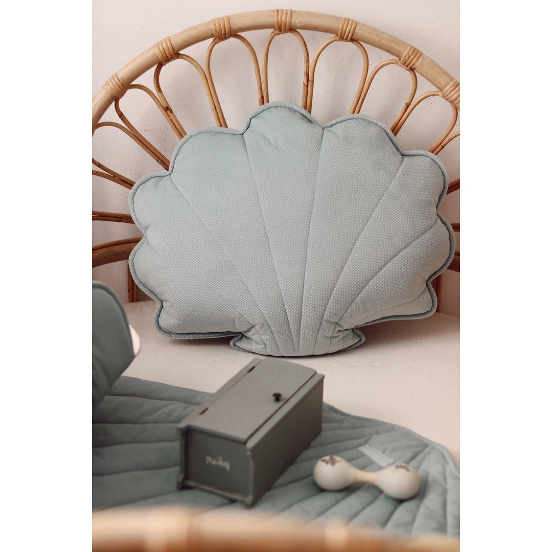 "Powder Mint" Velvet Shell Pude