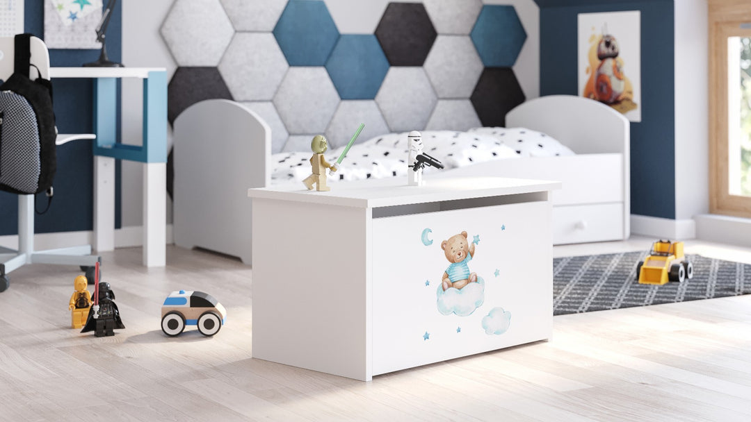 Daria legetøjskasse - Blå Bjørn