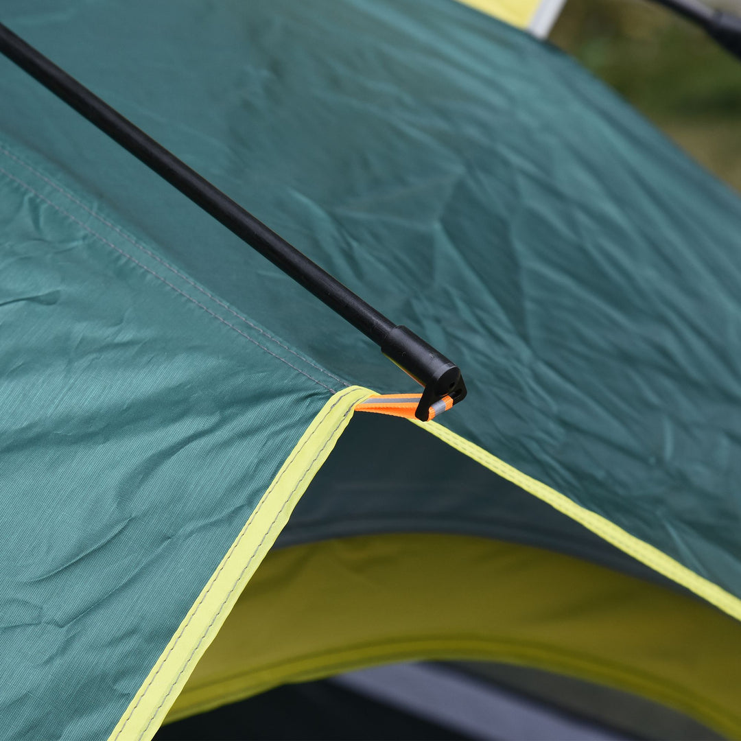 Campingtelt til 3 personer, pop-up kuppeltelt med vindue, bæretaske, pløkker, bund, familietelt med 1000 mm vandsøjle, telt til camping, rejser, trekking, have