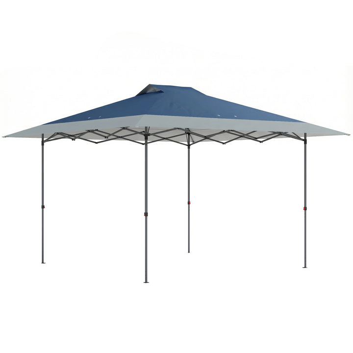 Pavillon ca. 4x4m Vandtæt, stabil, vintersikker, pop-up-foldepavillon med lukkefunktion i ét trin UV 50+