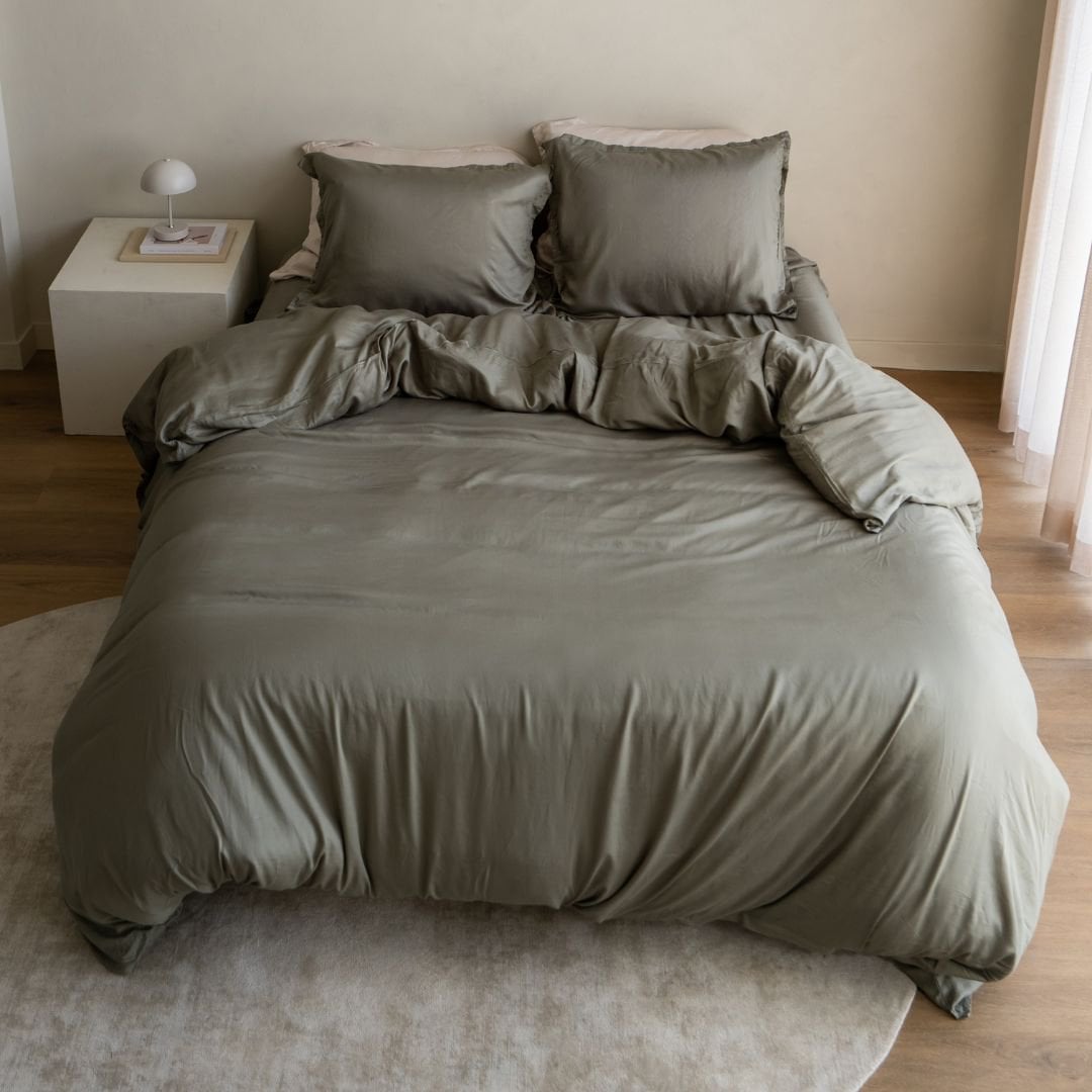 Tencel ™ Twill Duvet Cover Olive Green