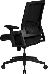 Stilfuld og komfortabel kontorstol med gode funktioner, sort