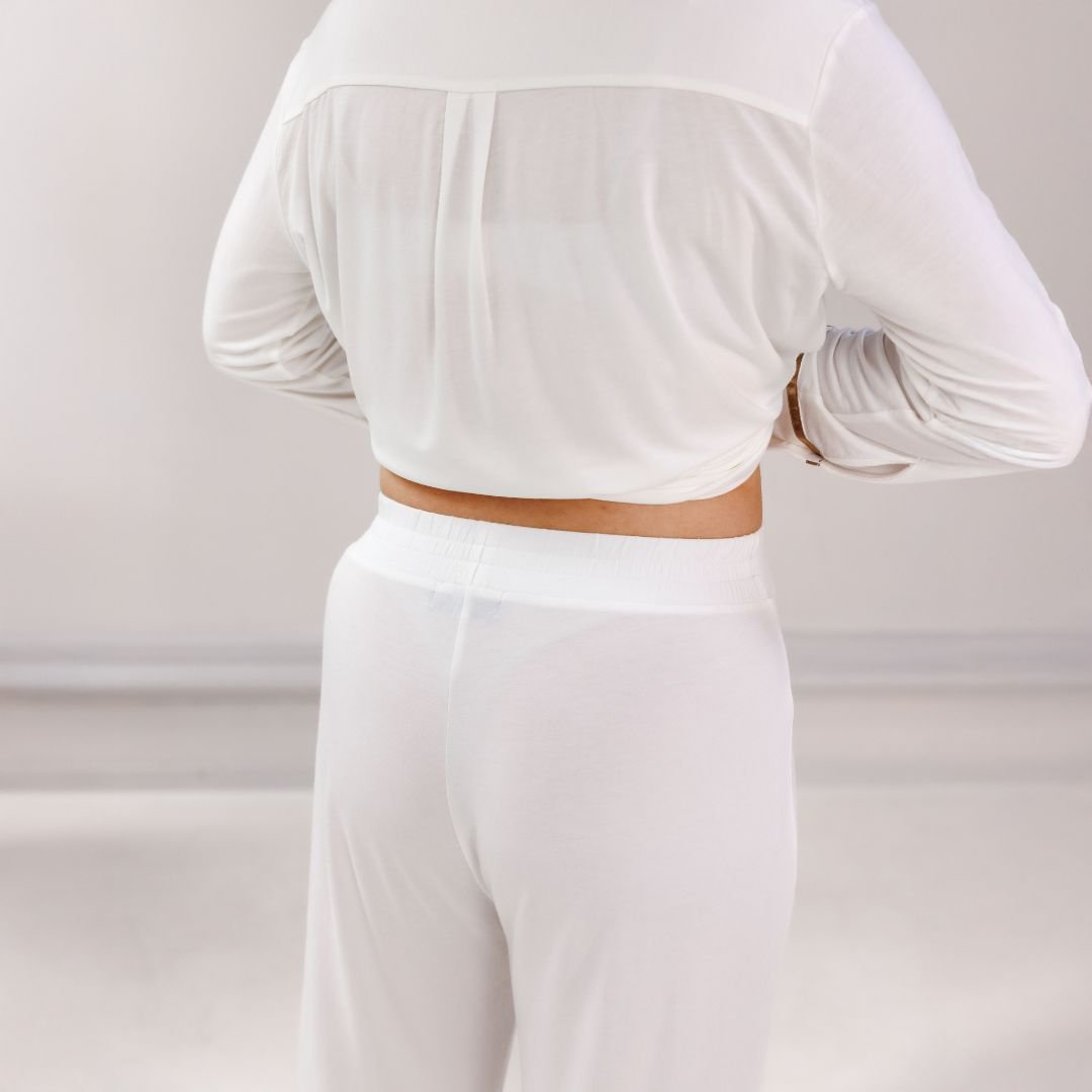 TENCEL™ Pyjamassæt Lang Dames Off White