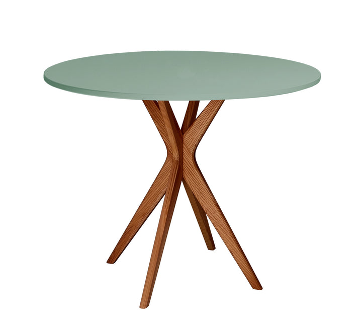 JUBI Lille Rundt Spisebord diam. 70cm Oak Sage Green