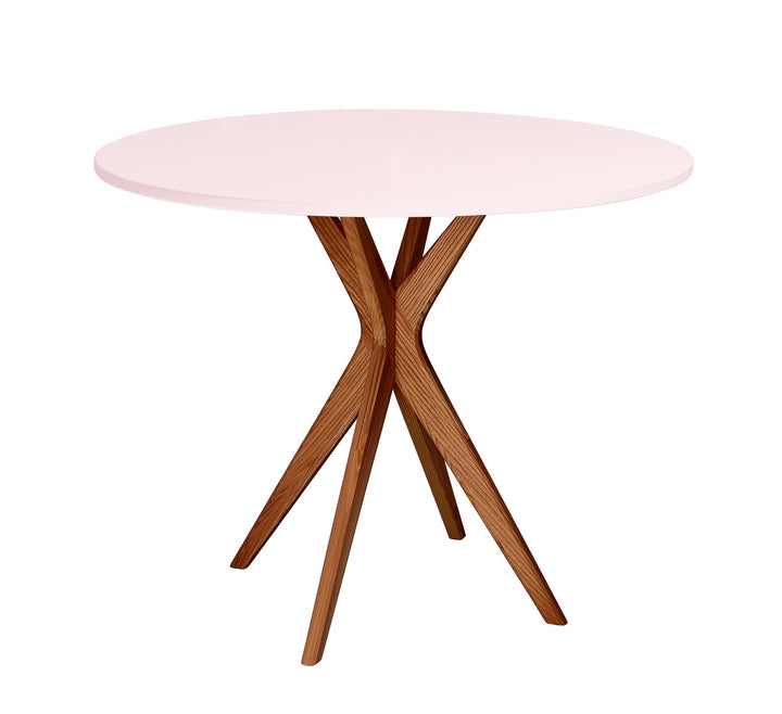 JUBI Rundt spisebord diam. 90cm Oak Powder Pink