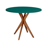 JUBI Lille Rundt Spisebord diam. 70cm Oak Sea Green