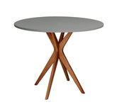 JUBI Lille Rundt Spisebord diam. 70cm Oak Concrete Grey