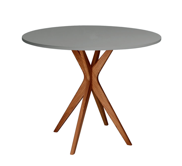 JUBI Rundt spisebord diam. 80cm Oak Concrete Grey