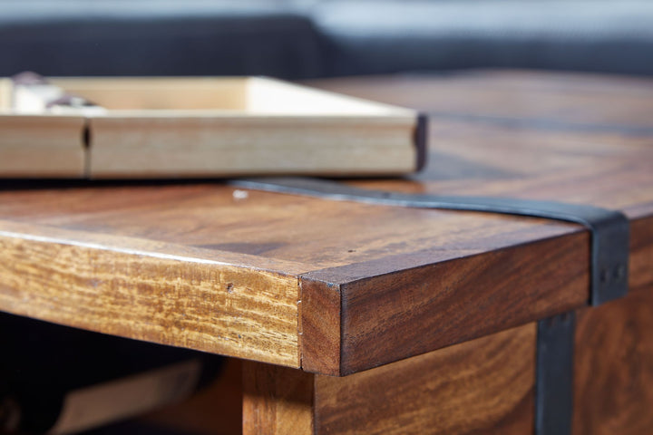 Sofabord 100x60x40 cm, massivt sheeshamtræ, kommodebord med vinreol, designer stuebord med opbevaring, moderne sofabord, træstuebord