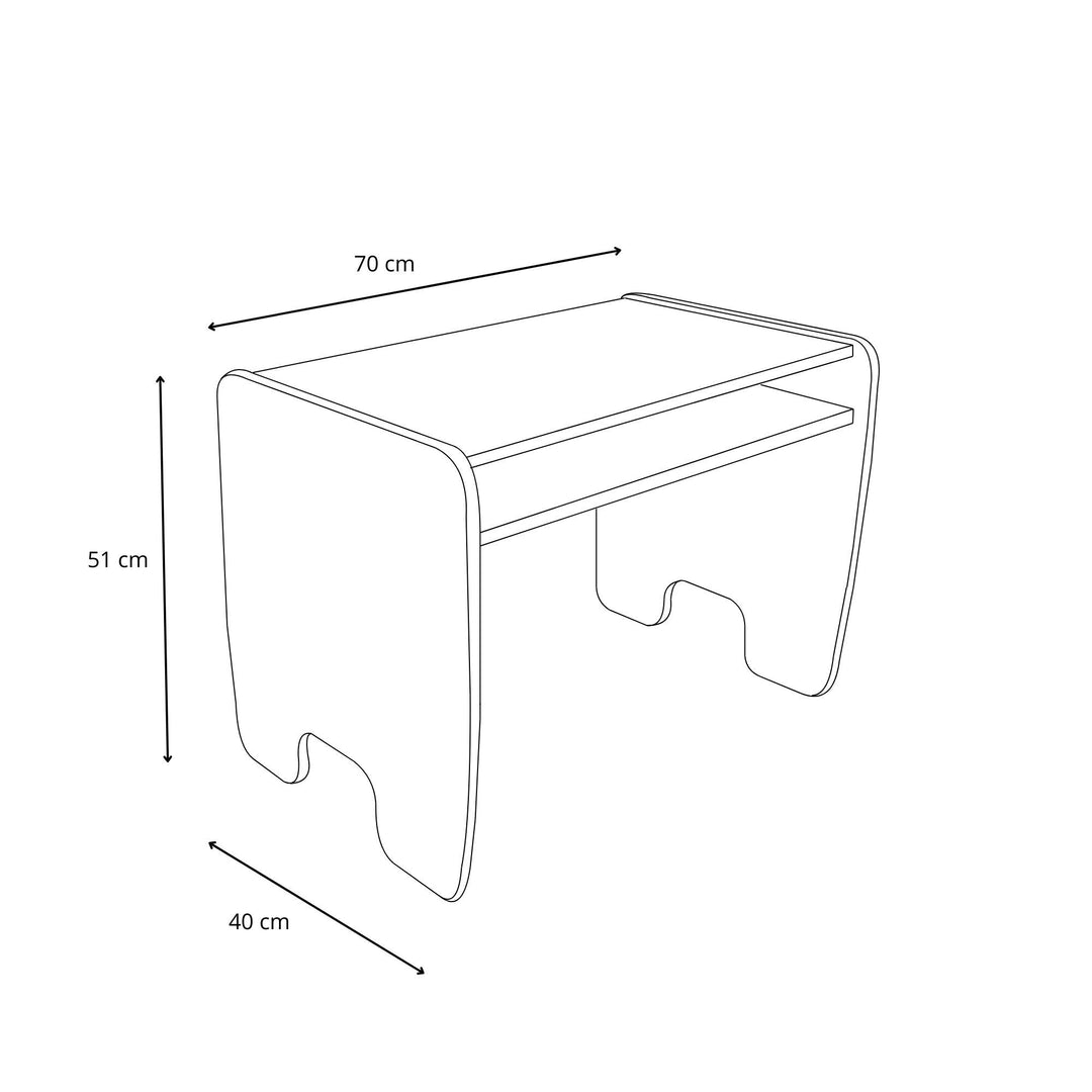 Børnebord + stolesæt - hvid