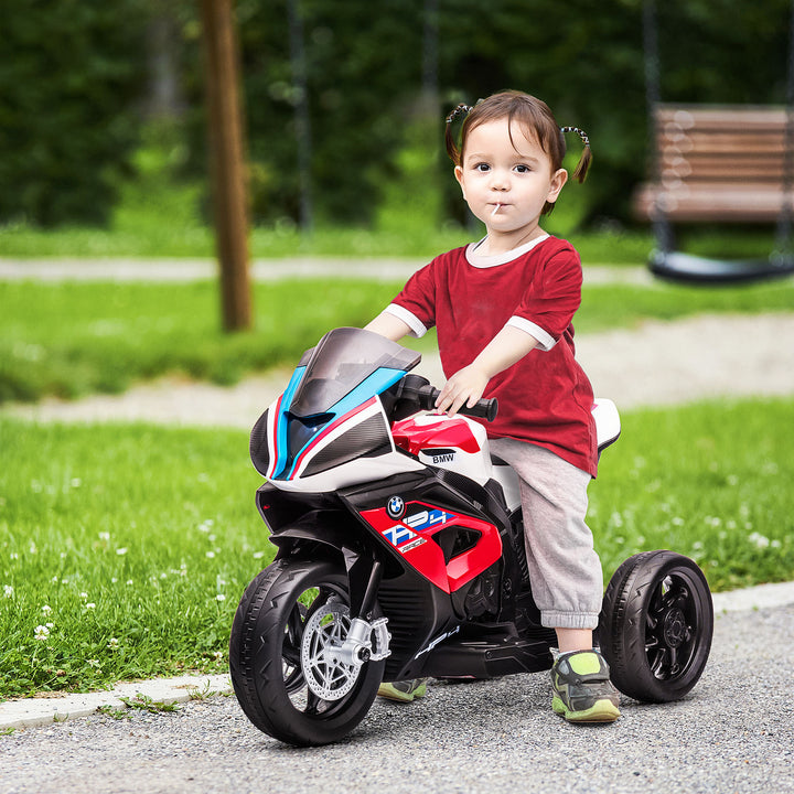 Børnemotorcykel, elmotorcykel, forlygte, 3 musiktilstande, til børn 1,5-5 år, rød, 82,5 x 42 x 54 cm