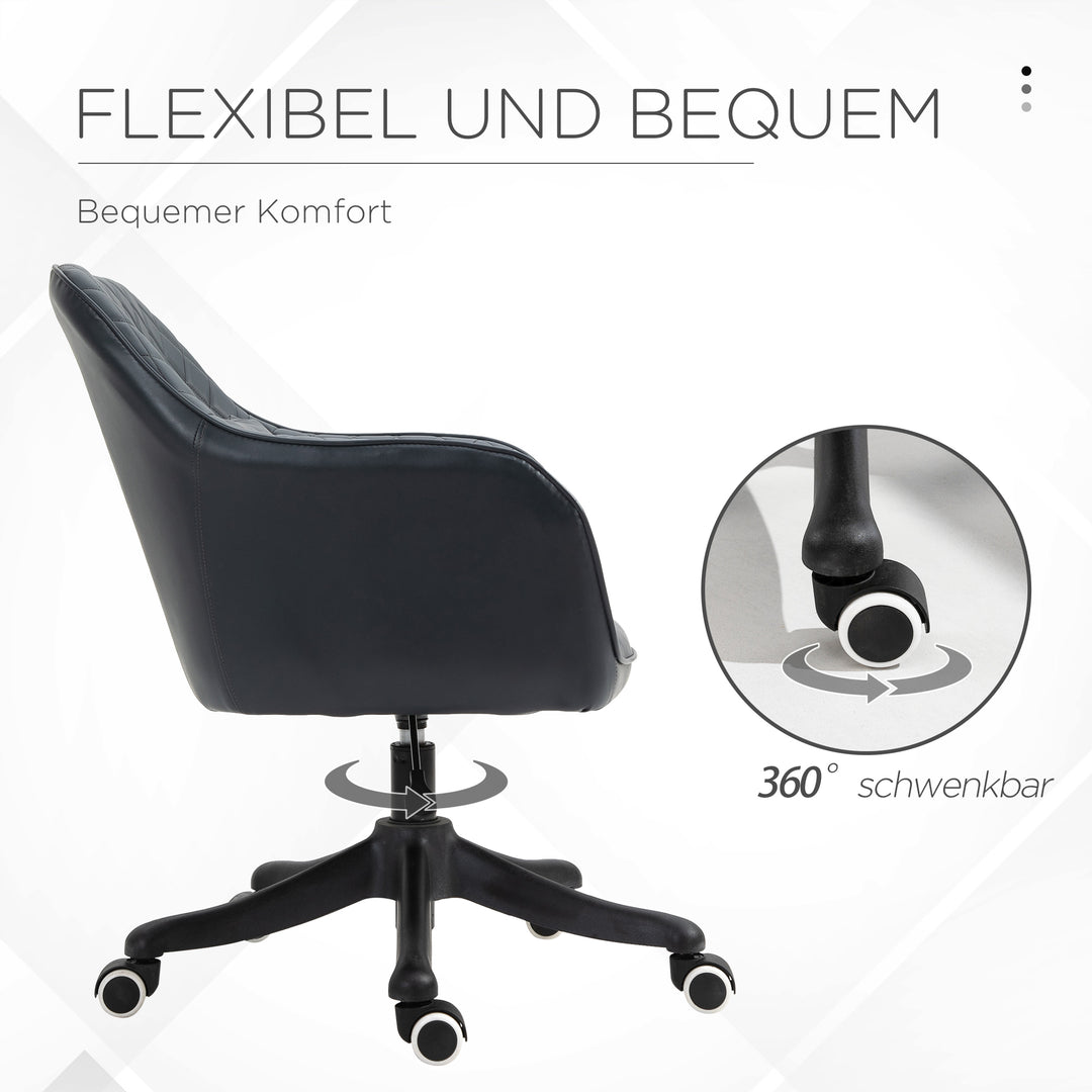 Massage kontorstol skrivebordsstol computerstol drejestol arbejdsstol med vibrationsfunktion usb trin massagefunktion lændepude armlæn 78-86 cm højdejusterbar antracit
