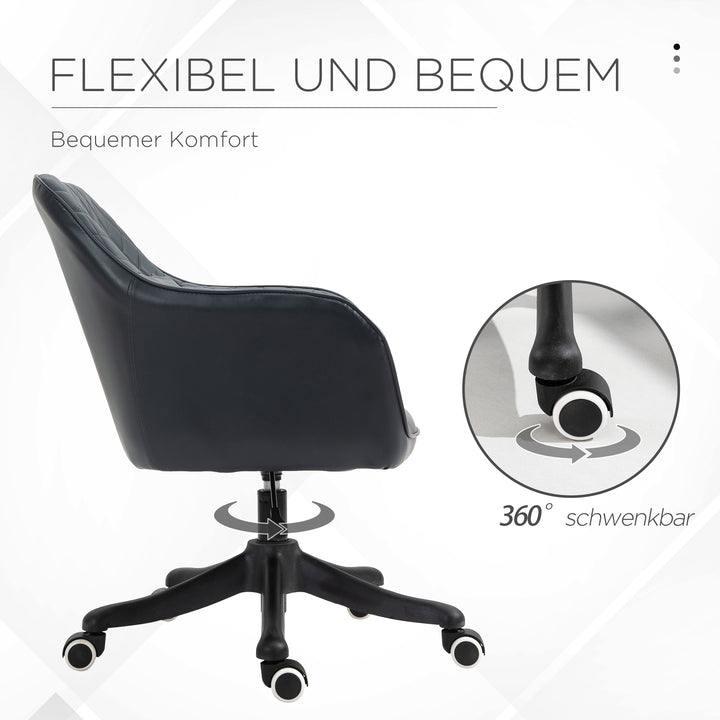 Massage kontorstol skrivebordsstol computerstol drejestol arbejdsstol med vibrationsfunktion usb trin massagefunktion lændepude armlæn 78-86 cm højdejusterbar antracit