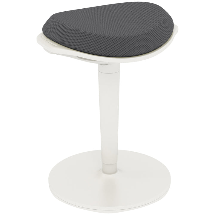 Gyngestol, ergonomisk, højdejusterbar, op til 120 kg, 42,5 x 35,5 x 56,5-71,5 cm, grå
