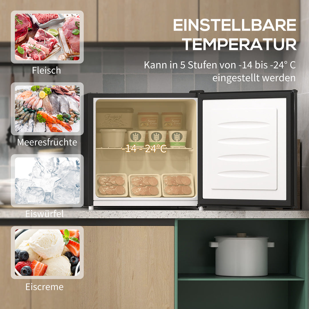 Minifryser 35 l fryseboks elektrisk fritstående 45 w minifryser 47 x 44,2 x 48,8 cm sort