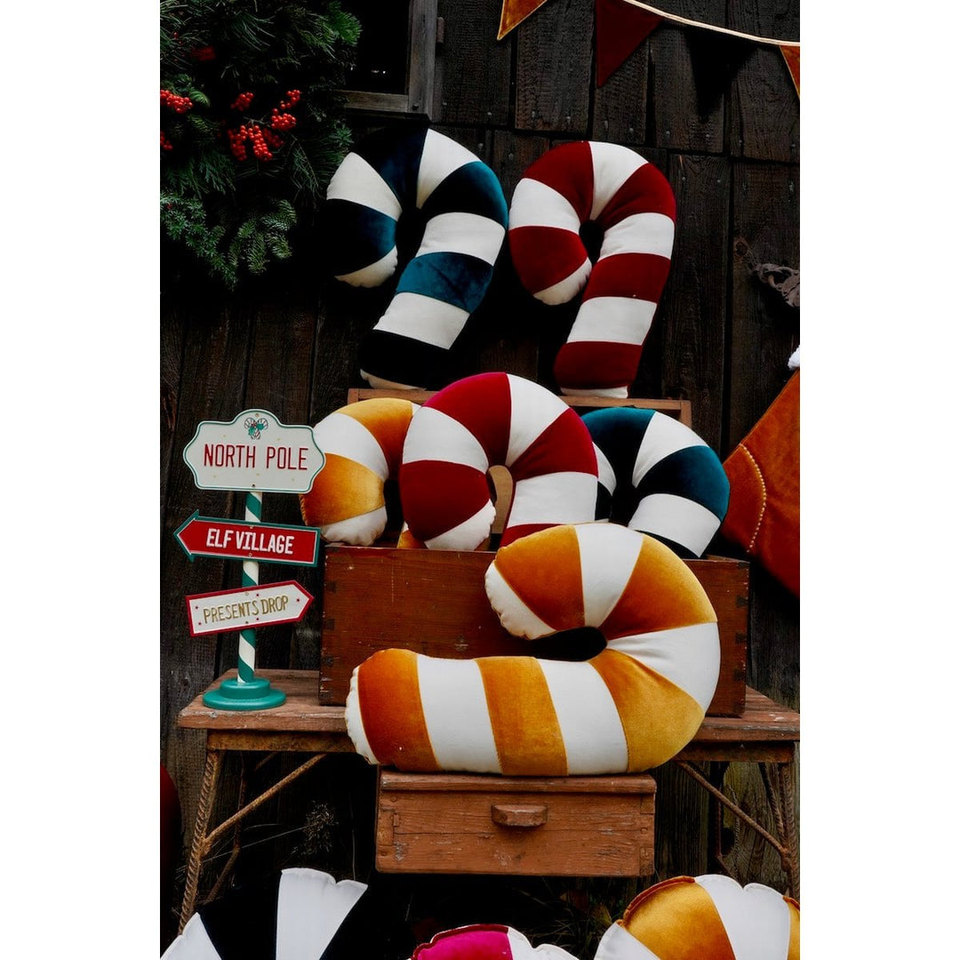 "Red Lollipop" julepatchworkpude, bedste gave til ferie