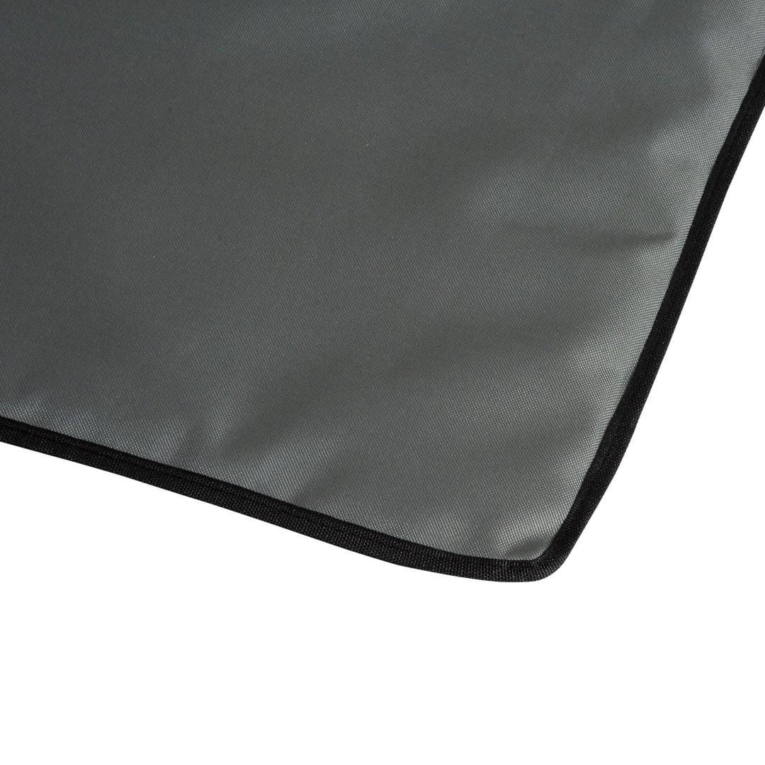 Sæt med 2 strandmåtter, justerbare, foldbare, 124L x 53B x 37-50H cm, grå