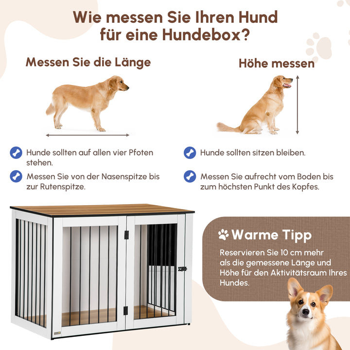 Hundebur, 1 dør, til små og mellemstore hunde
