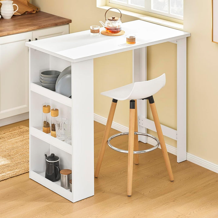 Udnyt pladsen optimalt med dette pladsbesparende, vægmonterede skrivebord i hvid (B100 x D40 x H60 cm)