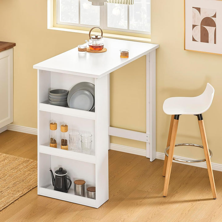 Udnyt pladsen optimalt med dette pladsbesparende, vægmonterede skrivebord i hvid (B100 x D40 x H60 cm)
