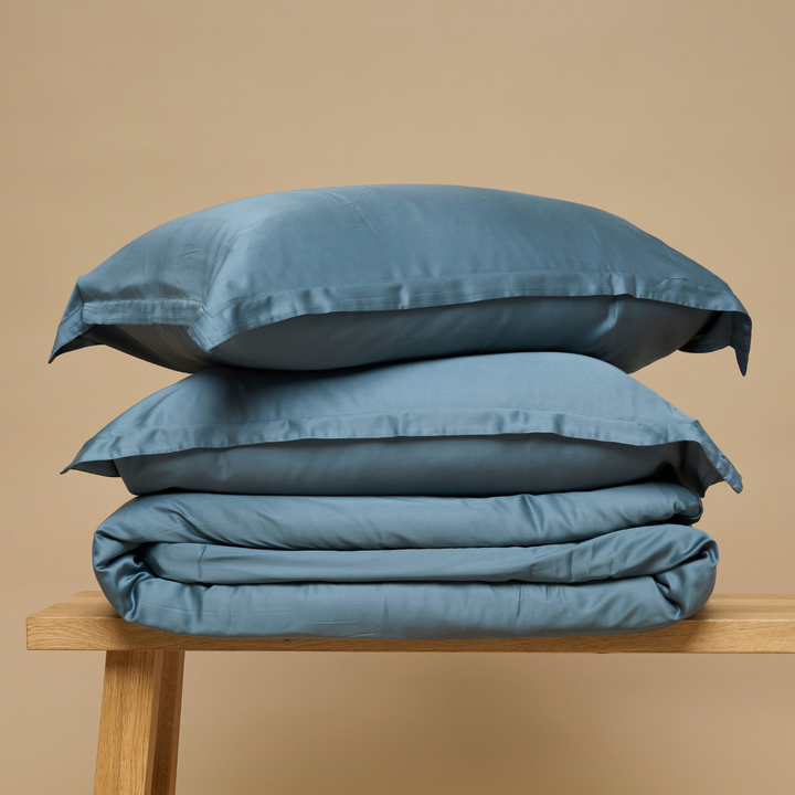 Eco Bamboo Dynebetræk Ocean Blue