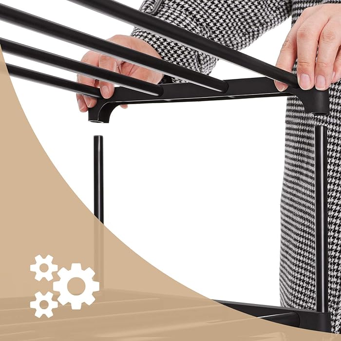 Giv skoene et hjem! Justerbar skoreol i 6 etager, sort