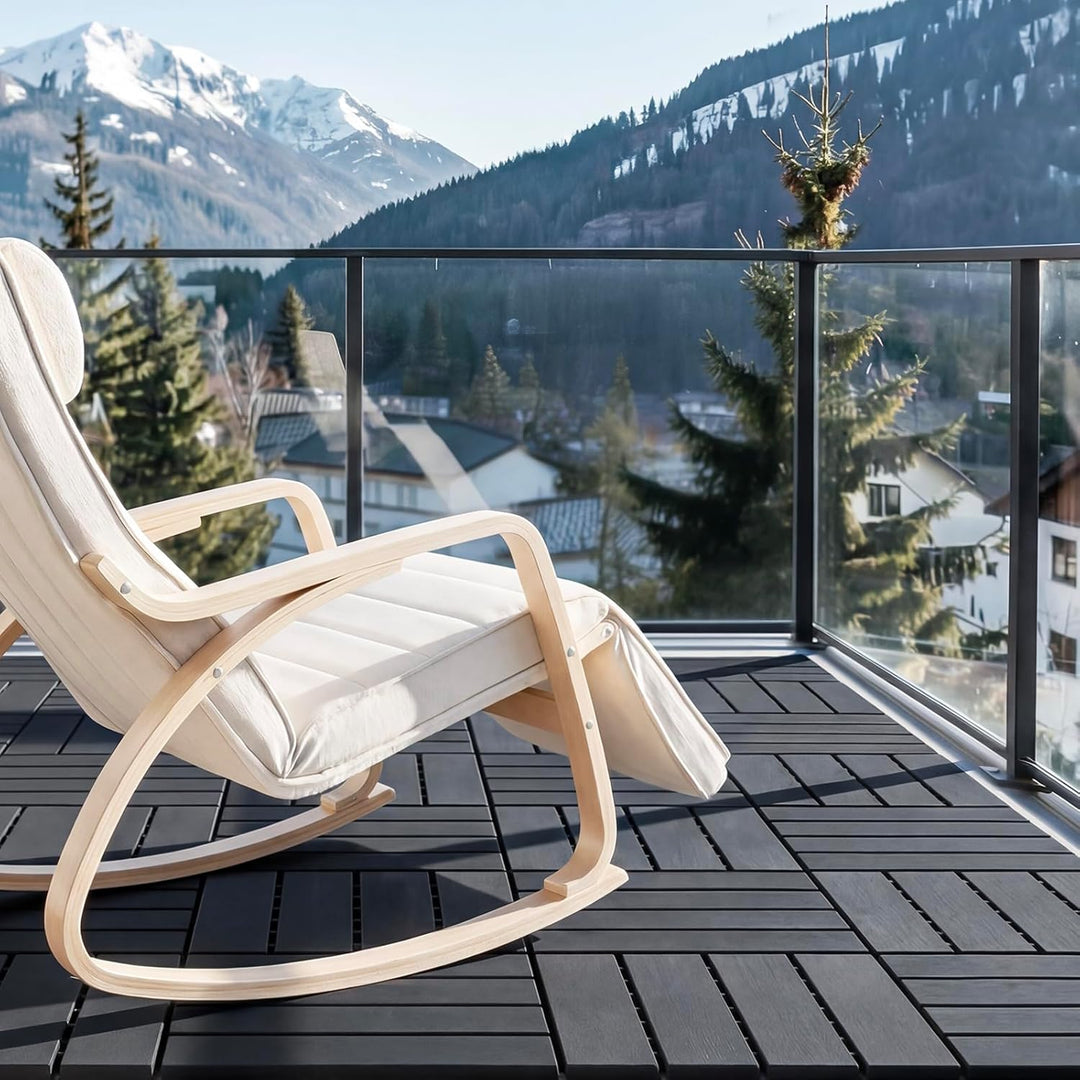 Klikfliser til balkon & terrasse – 2,7 m² pakke (30 stk.), grå