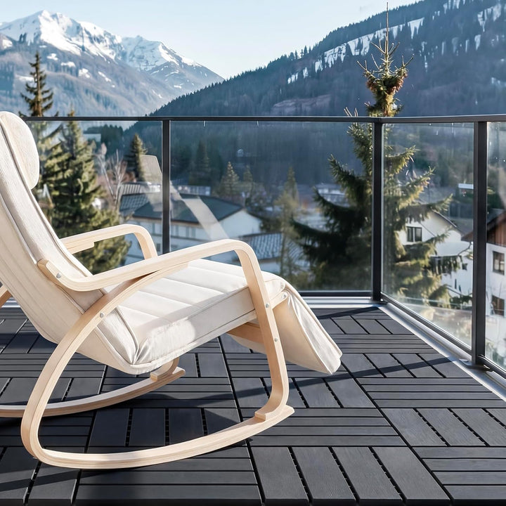 Klikfliser til balkon & terrasse – 2,7 m² pakke (30 stk.), grå