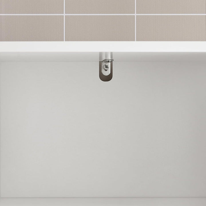 Kommode med indbygget vasketøjskurv til badeværelset, hvid (B80 x D38 x H90 cm)