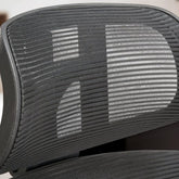 Kontorstol sort mesh betræk 120 kg drejelig, ergonomisk med armlæn