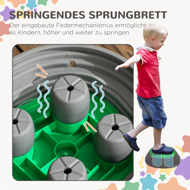 Zonekiz trappestenssæt til børn fra 3 år, 11 sten, skridsikker, op til 80 kg, søstjernedesign