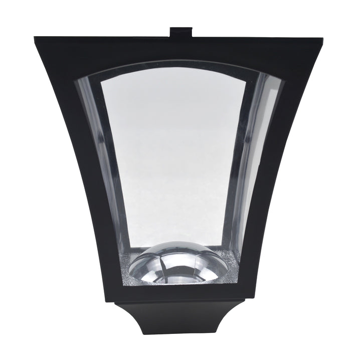 Led solcelledrevet havelanterne, gulvlampe lavet af rustfrit stål, havelampe 160 cm høj, lanterne udendørs lys ip44, solcellelampe med lyssensor 30 lumen, jordspyd, havelampe til haven, balkon, sort
