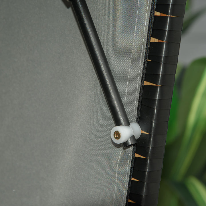 Strandstol til 2 personer, inklusive hynder, nakkestøtte og fodstøtter, vejrbestandig, lysegrå