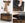 Polstret skobænk med vippefunktion, 80 x 30 x 51 cm, vintage brun/sort