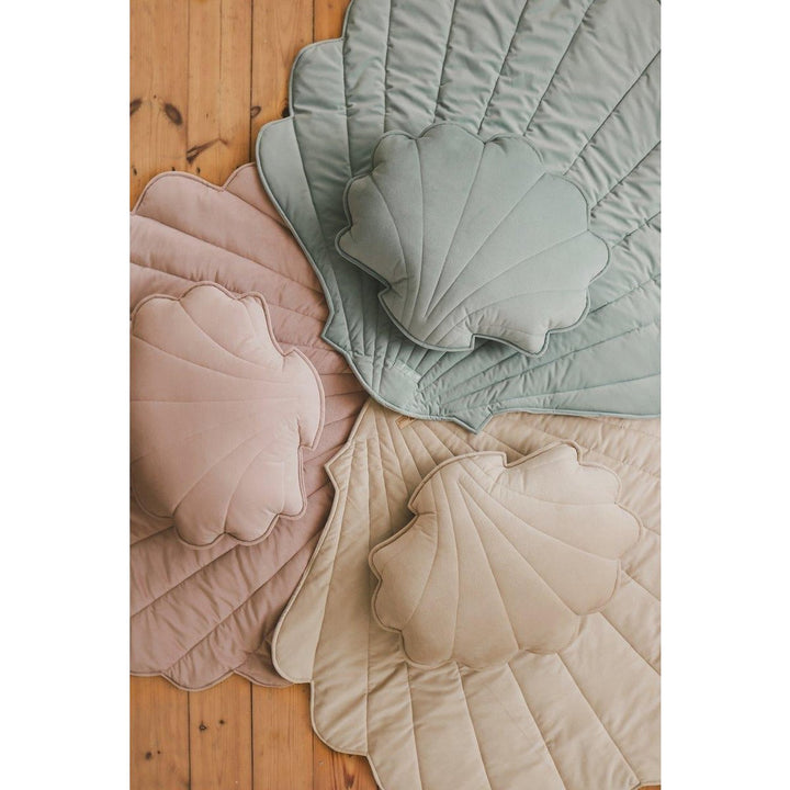 "Powder Mint" Velvet Shell Pude