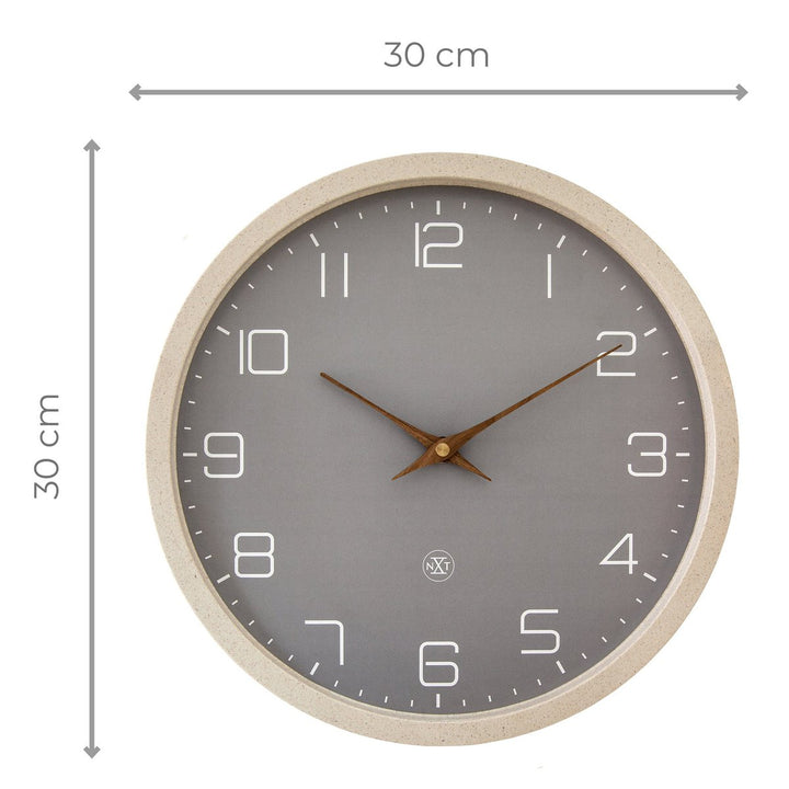 Vægur 30 cm-Silent-Paper & Bioplastic-nXt 'Eco'