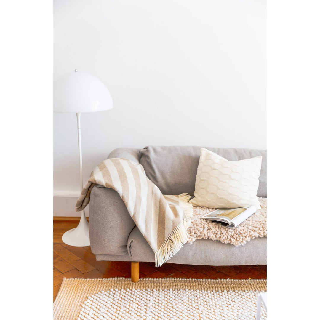 Fanny Wool Pillow-Cover Cream