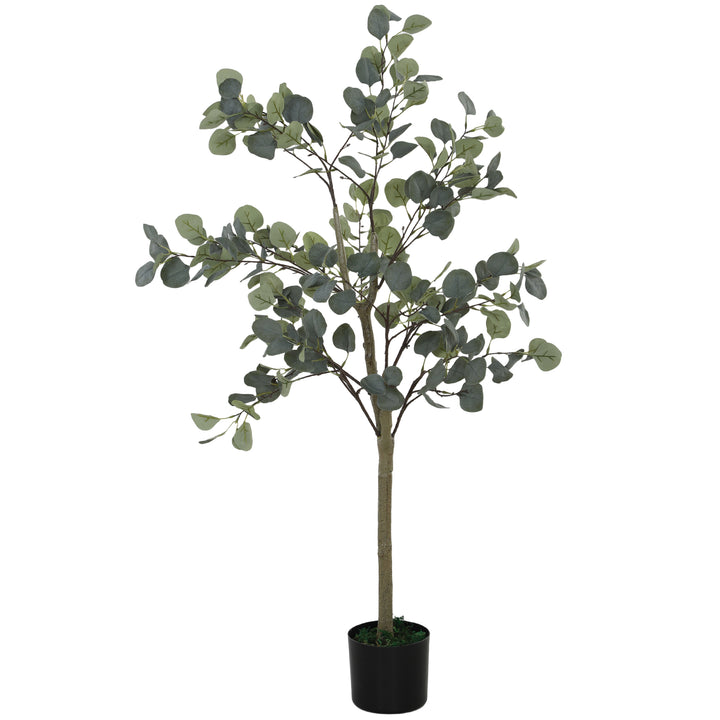 Kunstig plante, kunstigt træ, livagtig, cementpotte, vedligeholdelsesfri, grøn