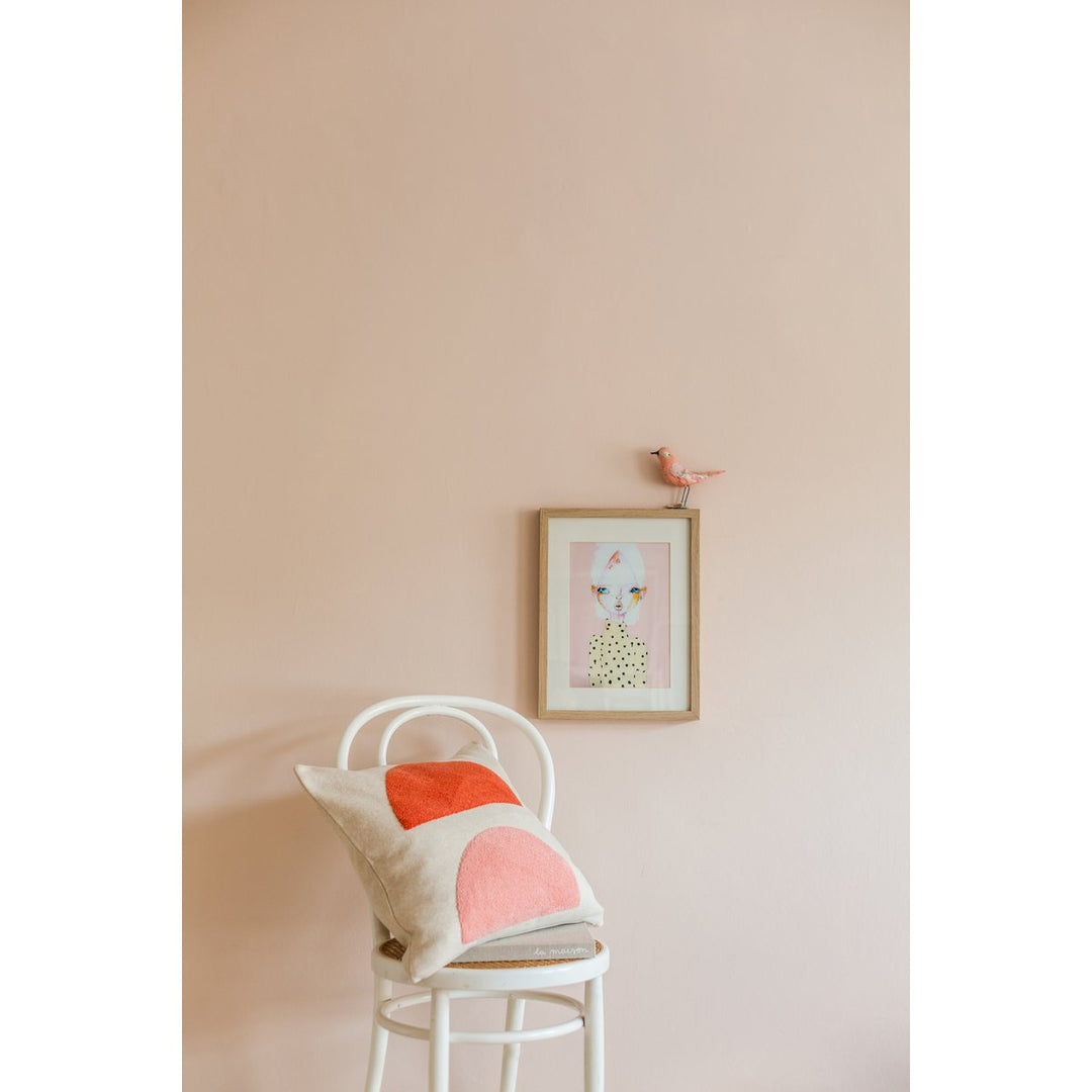 Mona Pillow-Cover Pink, Punch Nålbroderi