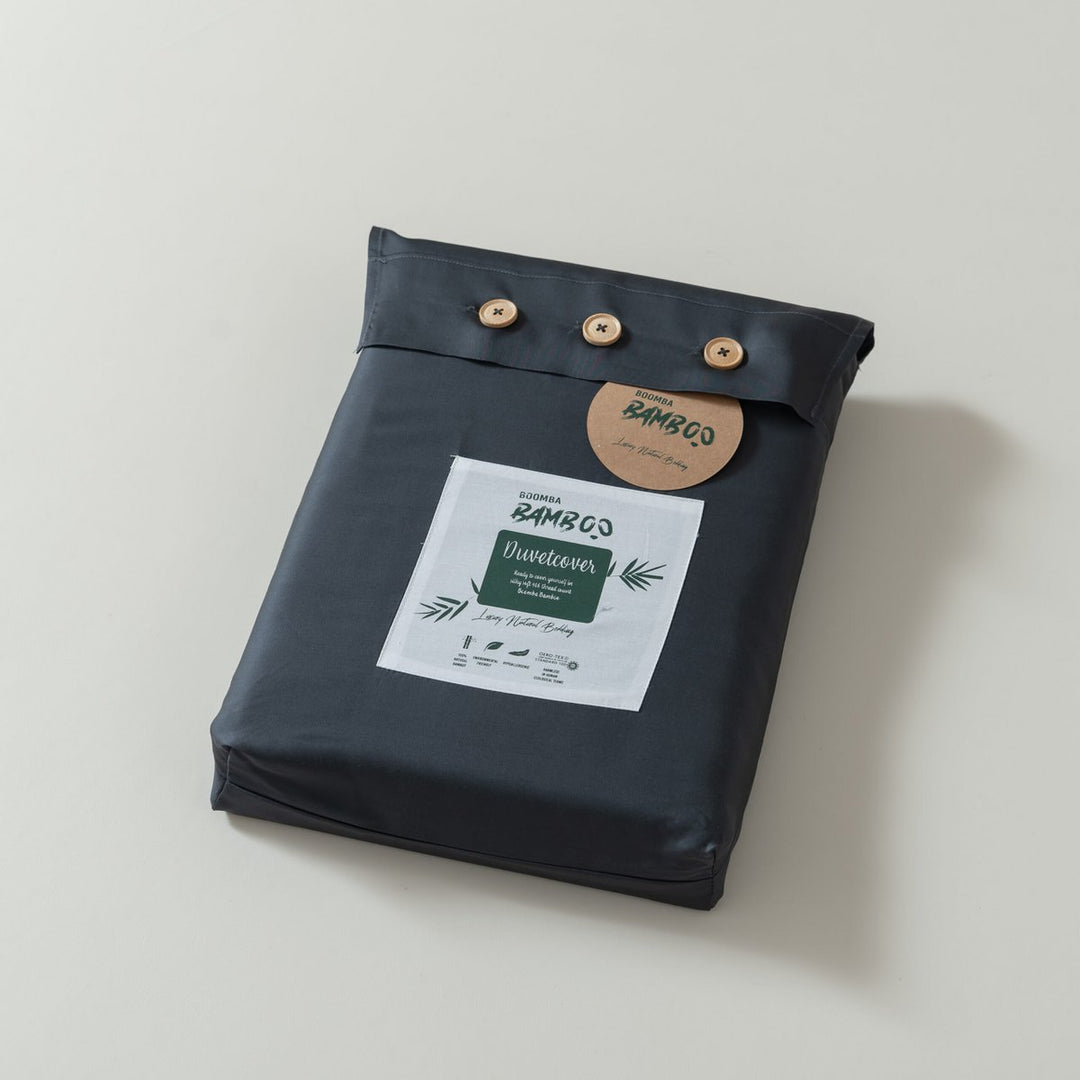 Mørkeblå Bambus Sengesæt 2-personers - 400TC Tanboocel - Space Blue